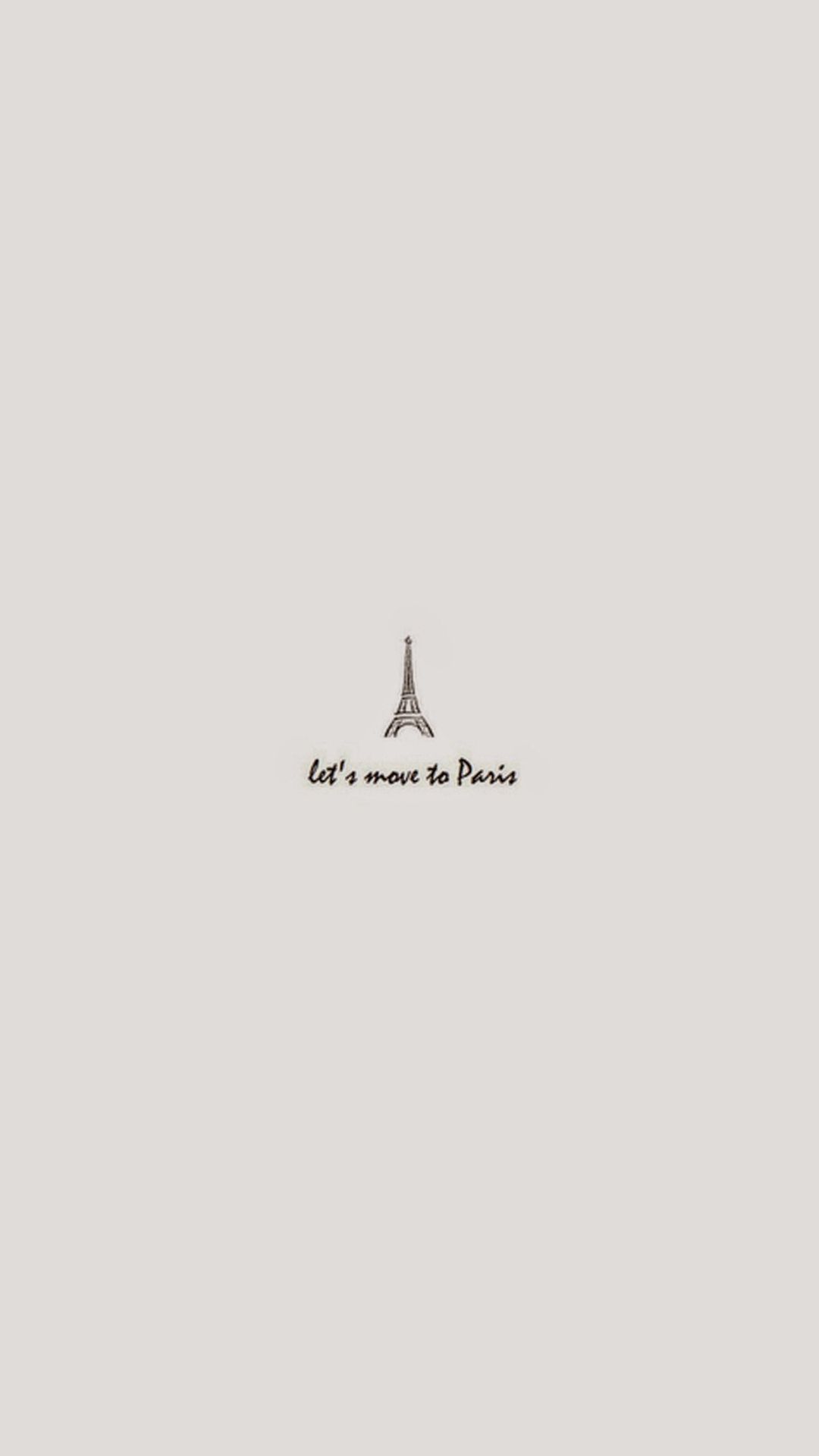 Paris Minimal Art iPhone 8 Wallpaper
