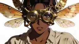 Steampunk Fly Anime Girl