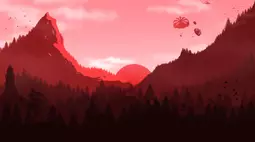 red landscape 4k wallpaper