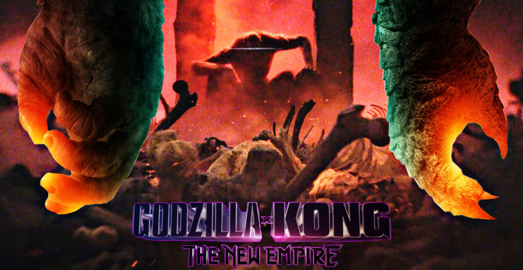Godzilla X Kong the new empire banner. Godzilla vs. Kong