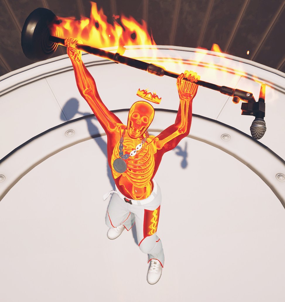 Inferno Skeleton Balvin Fortnite wallpaper