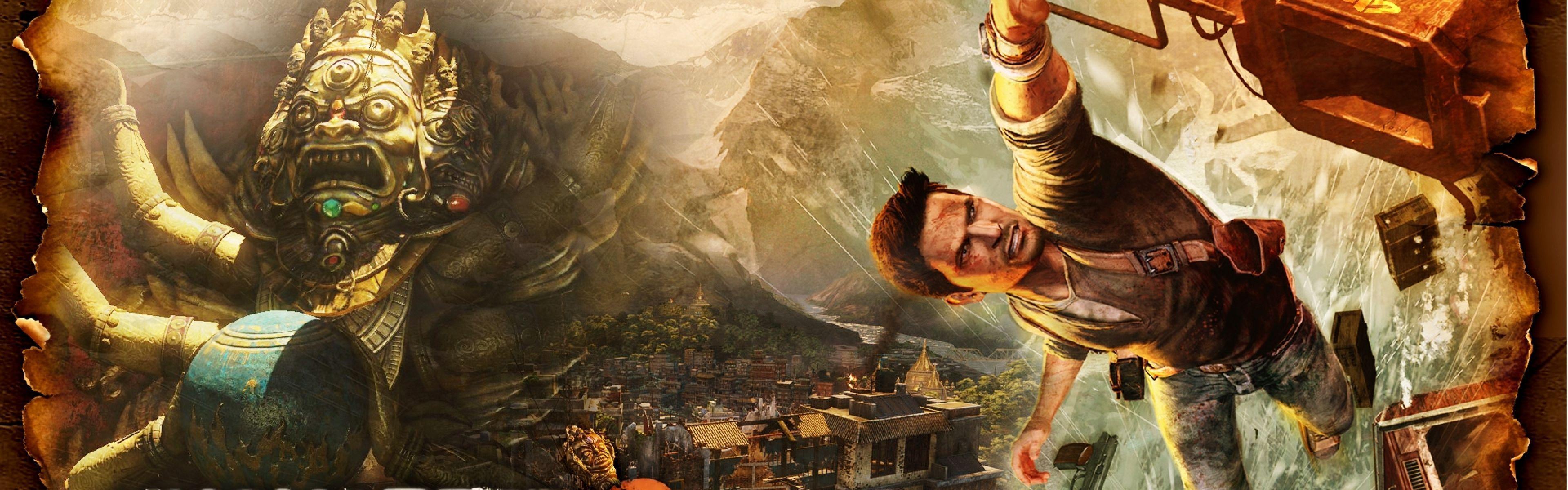 Download Wallpaper 3840x1200 Uncharted 2 among thieves, City