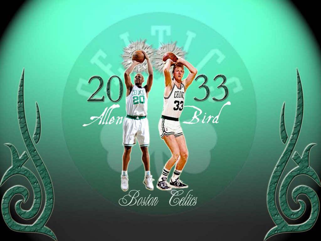 Larry Bird and Ray Allen Celtics Wallpaper Celtics Wallpaper