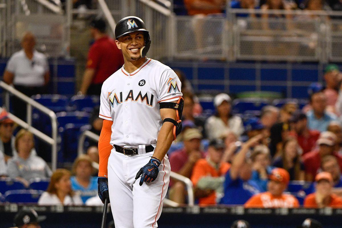 Giancarlo Stanton wasn't happy after the Marlins lost to rival