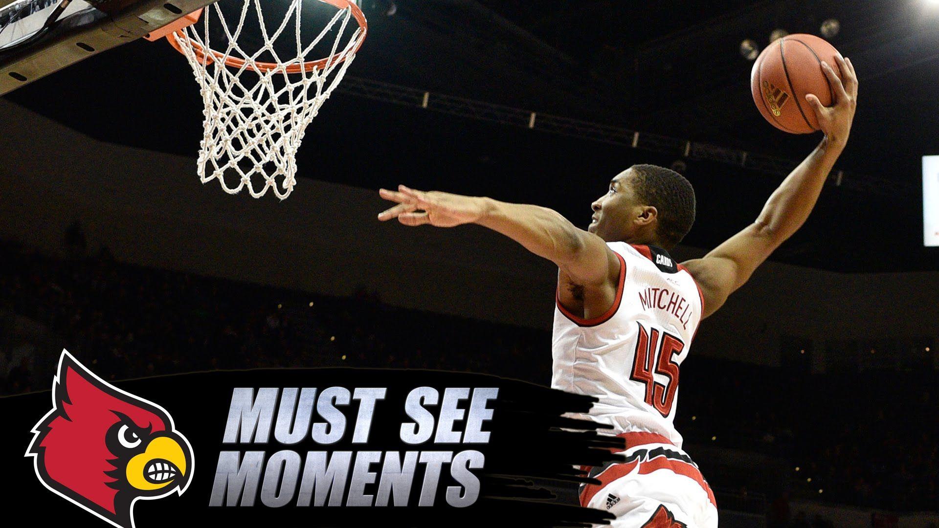 Louisville's Donovan Mitchell Winds Up For Huge Alley Oop Dunk