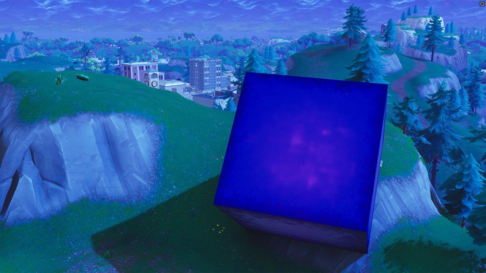 Mystery of giant purple cube in Fortnite Battle Royale 'solved'